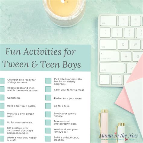 20 Fun Activities to Keep Your Tween and Teen Boys Happy