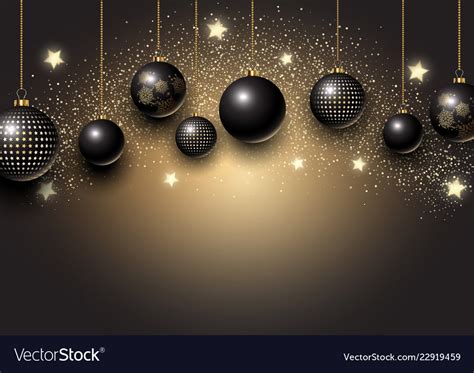 Christmas baubles background Royalty Free Vector Image