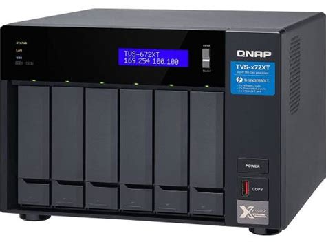Сверхскоростное сетевое хранилище системы NAS с 6 отсеками QNAP, 6 ...