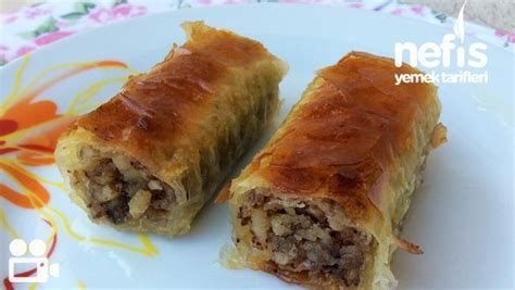 Cevizli Rulo Baklava Nefis Yemek Tarifleri Yemek Tarifi Yemek