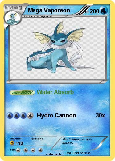 Pokémon Mega Vaporeon 12 12 Water Absorb My Pokemon Card