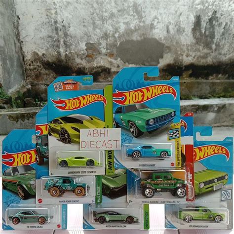 Jual Hotwheels Lamborghini Sesto Elemento Hijau Hummer H2 Green Diecast