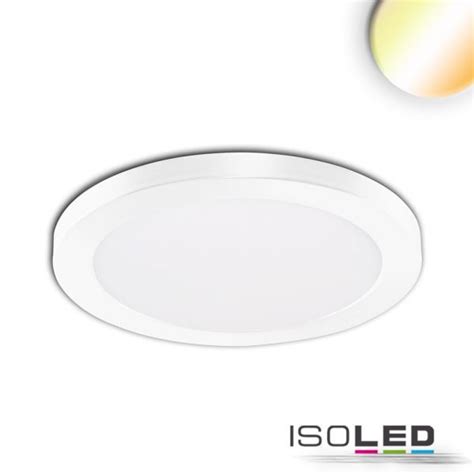 Led Aufbau Einbauleuchte Slim Flex 12w Weiß Colorswitch 3000k 3500k