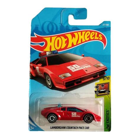 Promo HOT WHEELS LAMBO COUNTACH PACE CAR MERAH HW EXOTICS HOTWHEELS Diskon 50 Di Seller