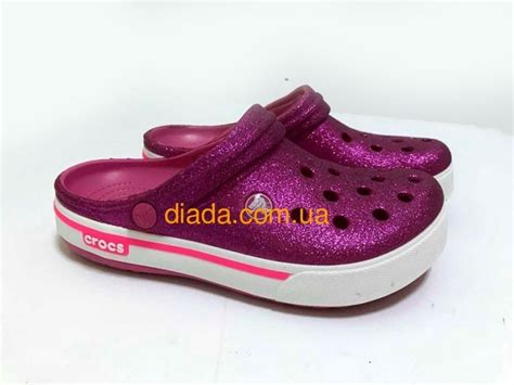 ᐈ Кроксы женские малиновые блестящие Сабо Crocs - купить в интернет ...