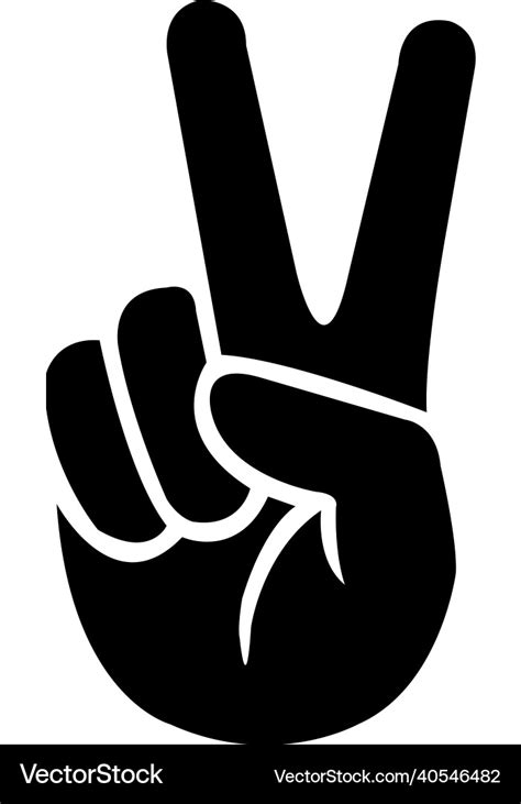 Hand Peace Sign Svg Peace Sign Svg Eps Sign Vector Image