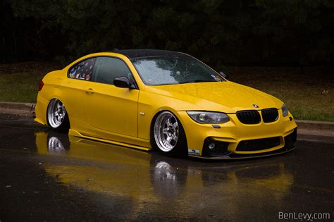 Slammed Yellow E Bmw Benlevy