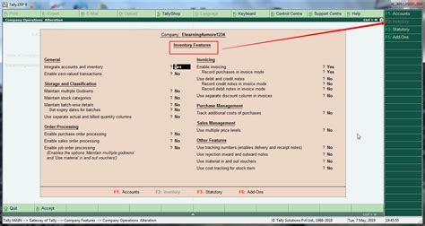 Shortcut Keys In Tally Erp 9