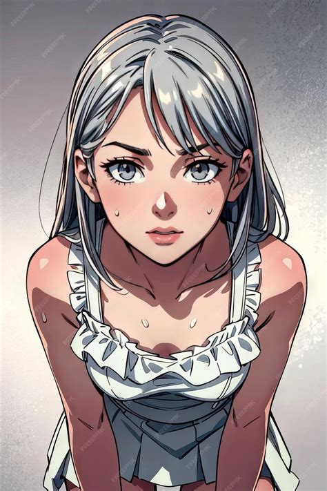 Jeune Fille Sexy Anime Style Personnage Illustration Design Manga Anime