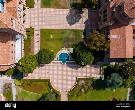 Aerial View Of The Royce Hall At The University Of California Los