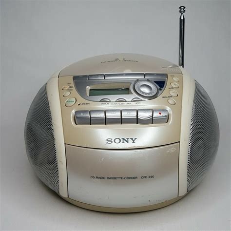 Sony CFD E90 CD Radio Cassette Player Portable Boombox Etsy