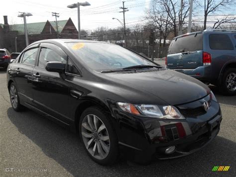 Crystal Black Pearl Honda Civic Si Sedan Photo