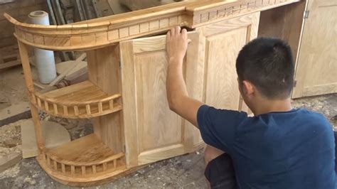 Amazing Techniques Carpenters Woodworking Peak Skills Build A Modern Kitchen Cabinets