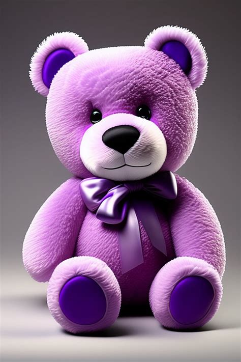 Download Ai Generated Teddy Bear Purple Bear Royalty Free Stock Illustration Image Pixabay