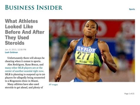 Article What Athletes Looked Like Before And After They Used Steroids