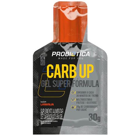 Gel Isotonico Probiotica Carb Up Black Laranja G Bike Point