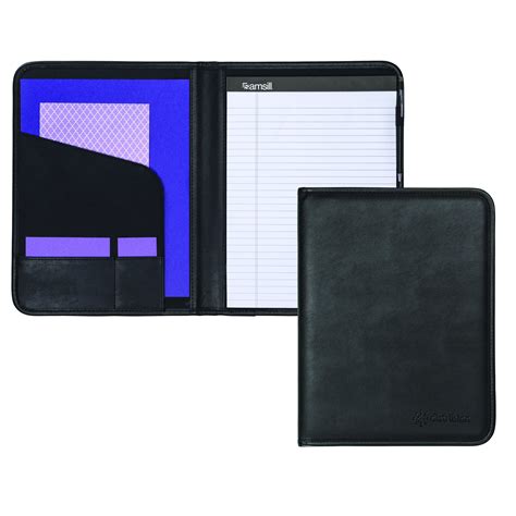 Samsill Professional Padfolio X Writing Pad Included Black