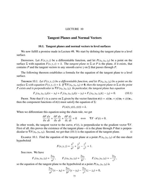 Solution Tangent Planes And Normal Vectors Advanced Calculus Studypool