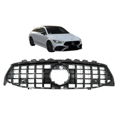 Parrilla Delantera Para Mercedes Cla X C Gt R Panamericana Negra