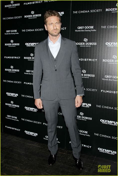 Gerard Butler Olympus Has Fallen New York Screening Photo 2829098 Aaron Eckhart Angela