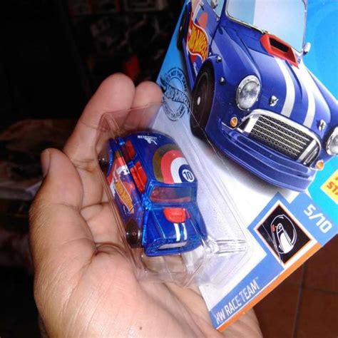 Jual Morris Mini Cooper Race Team Blue Biru Mr Bean Mrbean Hw Hot Wheels 10 Di Seller Dadang
