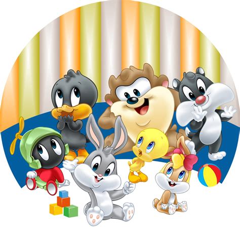 Painel Redondo Sublimado Baby Looney Tunes Elo