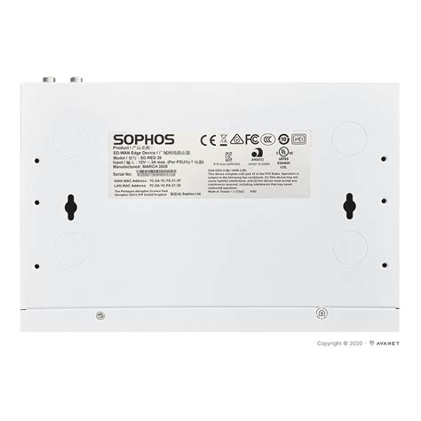 Sophos SD RED 20 Appliance R20ZTCHMR Avanet