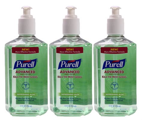 Purell Advanced Clean Hand Sanitizer Refreshing Aloe Pump Oz Ex