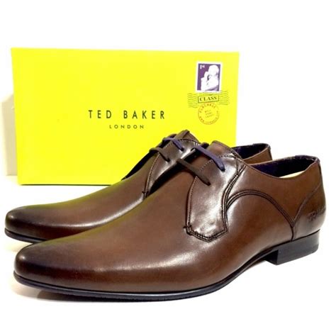 Ted Baker London Shoes Ted Baker London Mens Brown Plain Toe Derby