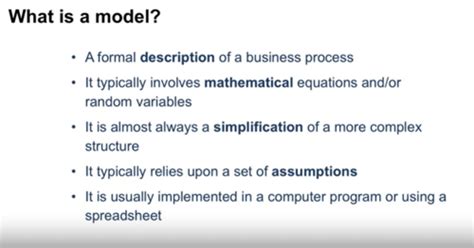 1. Fundamentals of Quantitative Modeling Flashcards | Quizlet 
