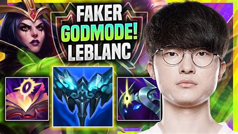 Faker Literally God Mode With Leblanc In Euw Soloq T1 Faker Plays