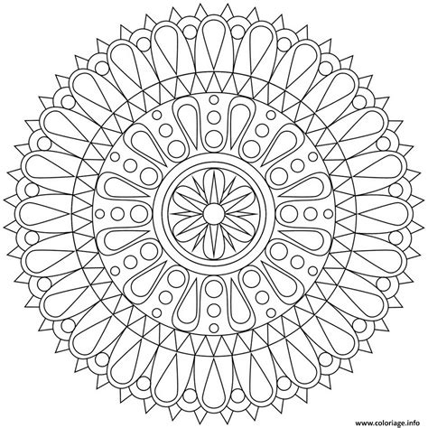 Coloriage Abstract Mandala 4 Par Dora Alis