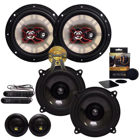 Kit Alto Falante Bravox Cs Bk B X X W Rms Presente Em