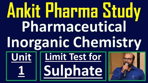 Limit Test For Sulphate Pharmaceutical Inorganic Chemistry Bpharma