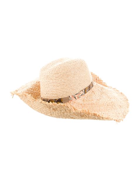 Albertus Swanepoel Wide Brim Straw Hat Neutrals Hats Accessories