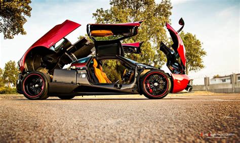 Beautiful Red Pagani Huayra Photoshoot - GTspirit