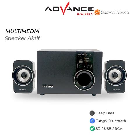 Jual Speaker Advance Aktif Portable M180BT Bluetooth Subwoofer BASS 100