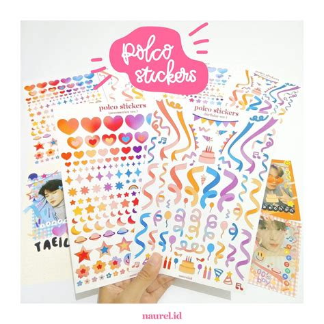 Naurel Id Polco Stickers Polaroid Deco Birthday Accessories