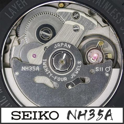 Original SEIKO SII NH35A NH35 Automatic Mechanical Movement 3 O Clock