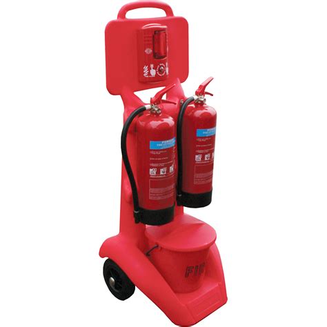 Firekart Fire Extinguisher Trolley Not Branded Fire Points And