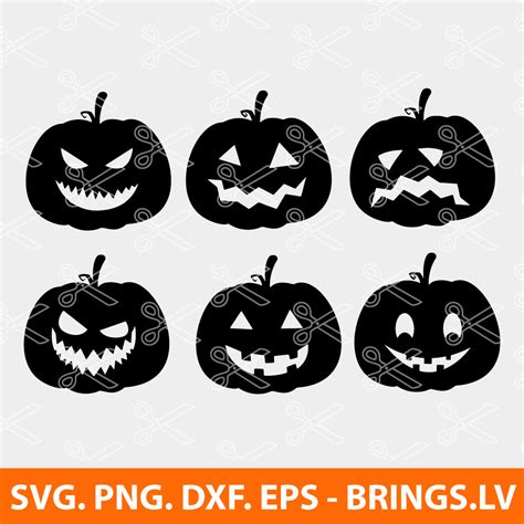 Jack O Lantern Svg Bundle Halloween Svg Pumpkin Svg