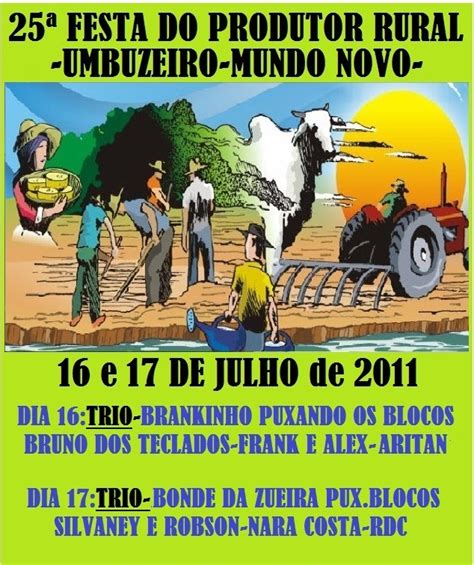 Festa Do Produtor Rural De Umbuzeiro Munic Pio De Mundo Novo