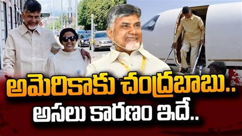 అమరకక చదరబబ కరణ ఇద Reason Behind Chandrababu America