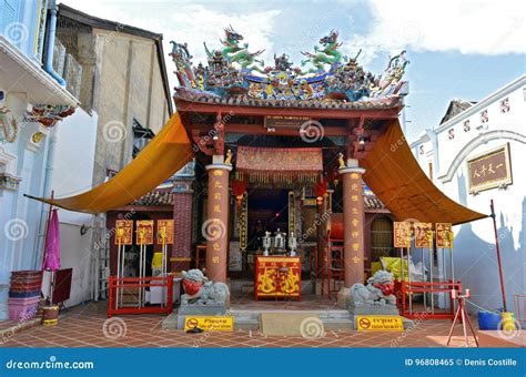 Roof At Kwan Tai Temple In Tai O Fishing Village A Famous Historic