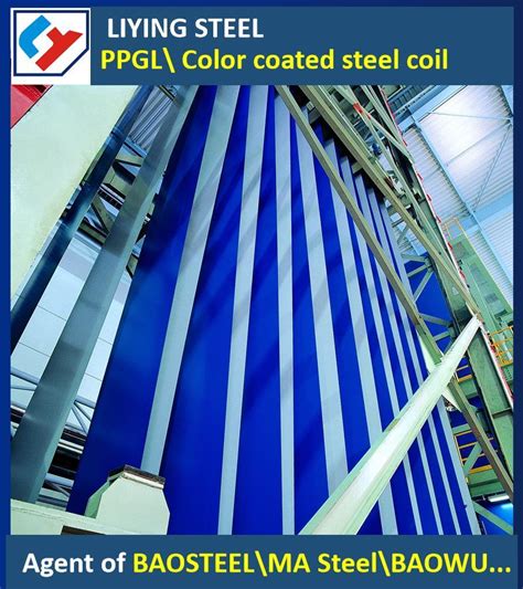 Color Coated Prepainted PPGL Galvalume Steel Coils For Color Coated