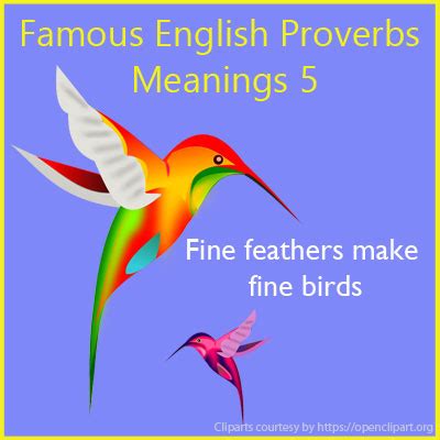 Famous English Proverbs Meanings 5 | Examples of Proverbs