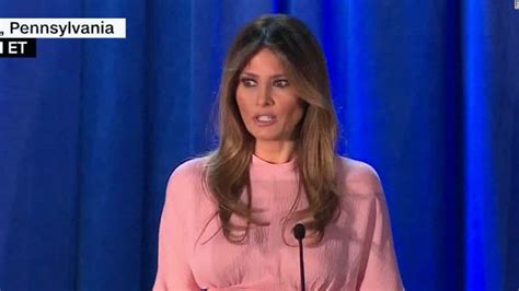 Melania Trump delivers first speech since RNC - CNN Video