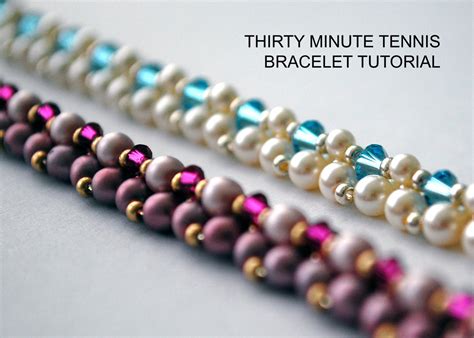 Tutorial Thirty Minute Tennis Bracelet Bead Weaving Tutorial