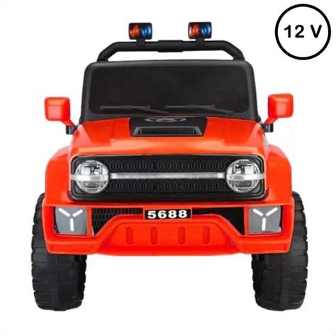 Carro Passeio Infantil El Trico V Jipe Jeep Vermelho Bang Toys