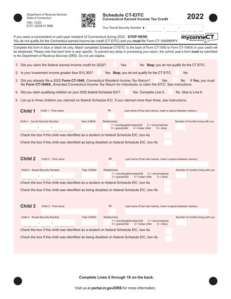 2022 Connecticut Connecticut Earned Income Tax Credit Fill Out Sign Online And Download Pdf